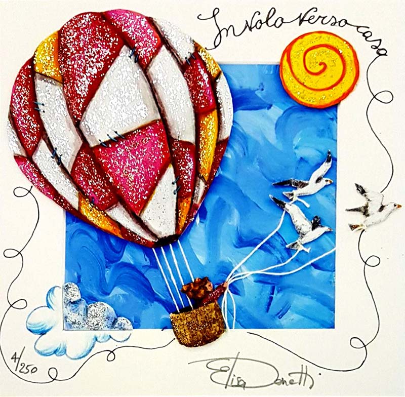 Elisa Donetti - Grafiche d'autore - In volo verso casa
